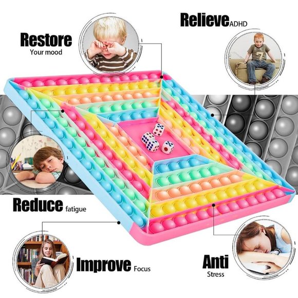 Milestar Big Size Push Bubble Pop Game Fidget Toy - Picture 5 of 10